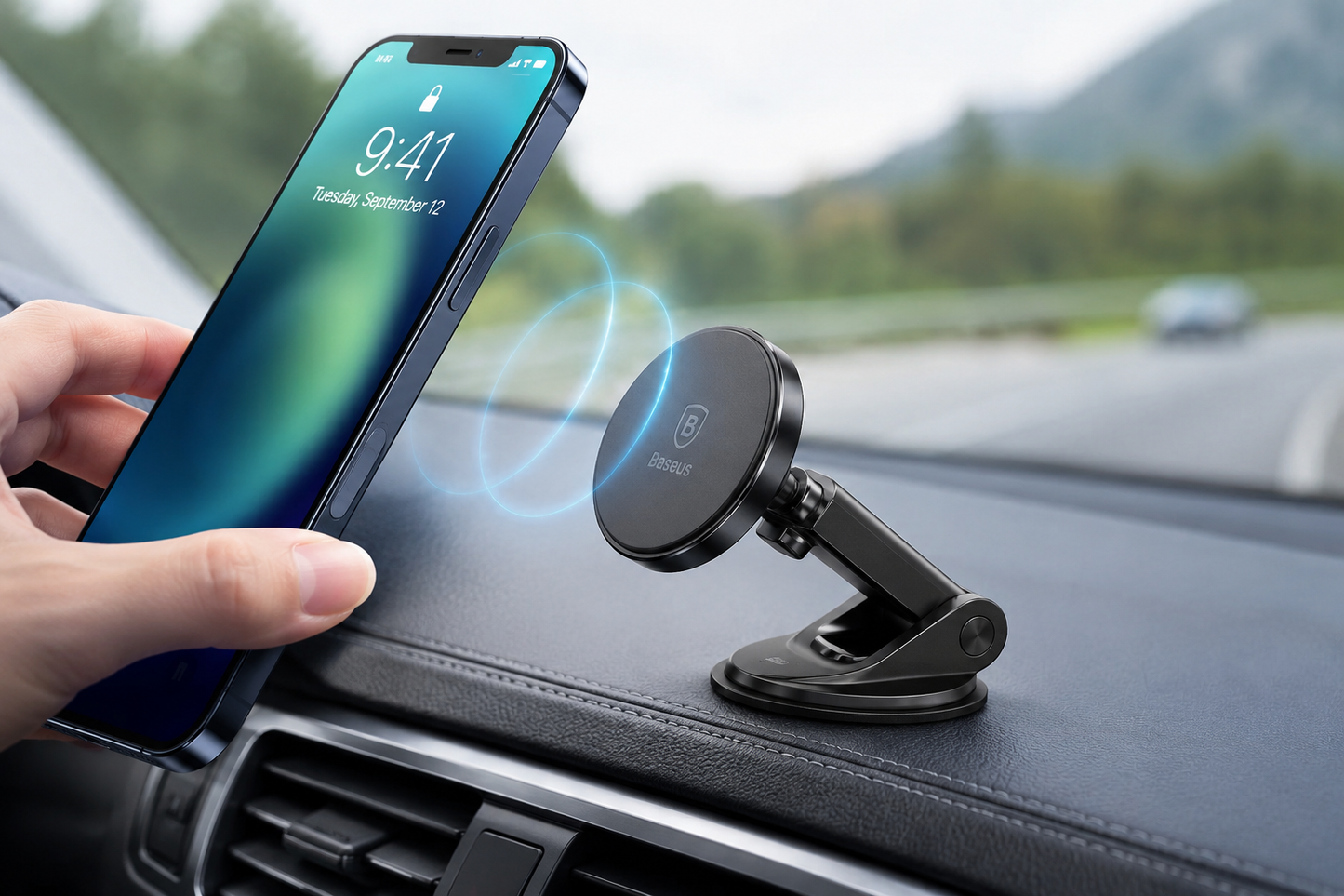 Magnetic Phone Holder — Strong Grip, Sleek Design