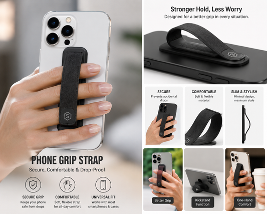 Phone Grip Strap — Secure, Comfortable & Drop‑Proof